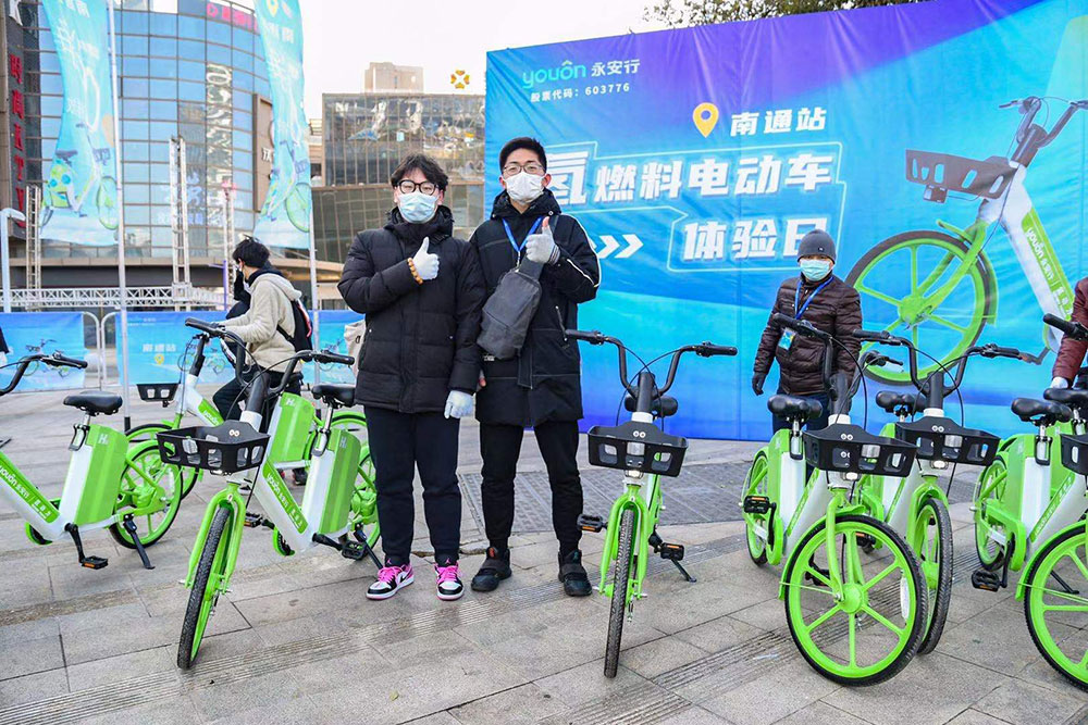 氫燃料共享單車(chē)通城“嘗鮮”4