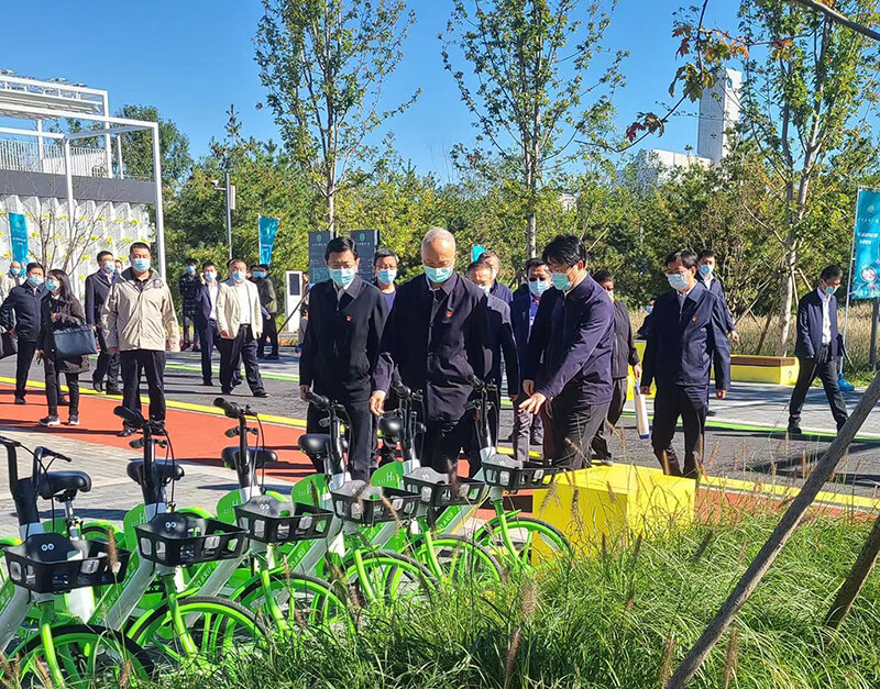 北京市領(lǐng)導(dǎo)調(diào)研永安行入駐的“碳中和”主題公園1